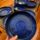 Belles et Grandes assiettes Collection "Bleu Profond" – Assiette artisanale en grès