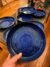 Belles et Grandes assiettes Collection "Bleu Profond" – Assiette artisanale en grès